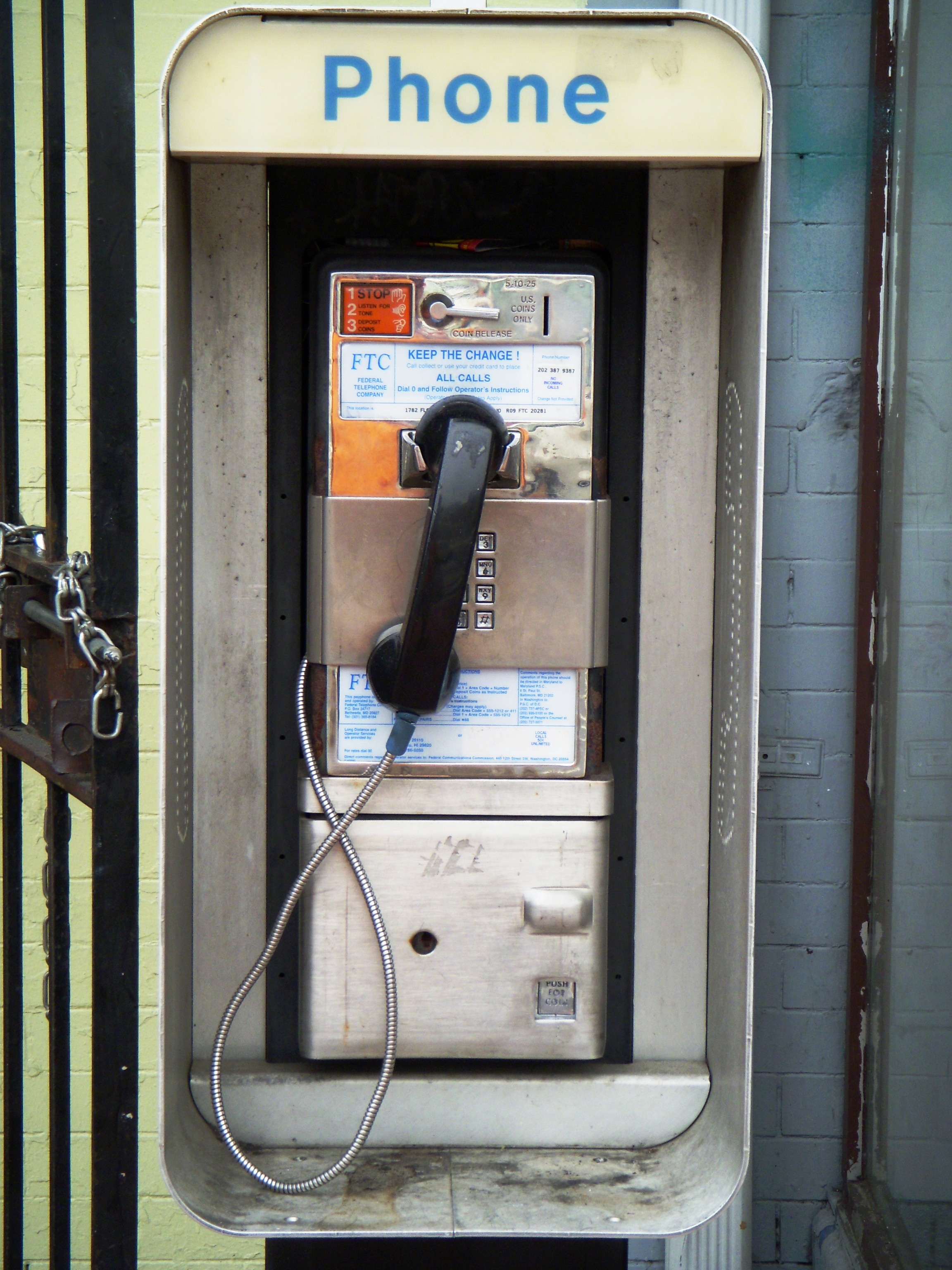 Throwback Thursday payphone